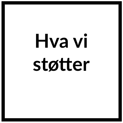 Hvem vi støtter